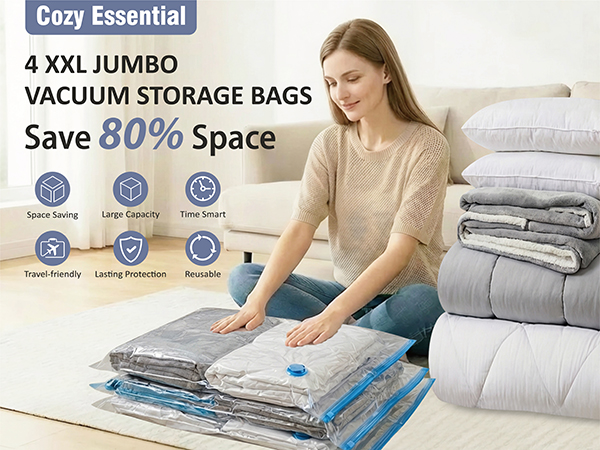 large vacuum seal bags for bedding