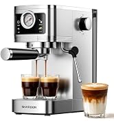 SHARDOR Espresso Machine 20 Bar with Pressure Gauge, Stainless Steel | Expresso Coffee Machine wi...