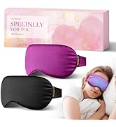 2PCS Cold Eye Mask: Cooling Eye Mask for Puffy Eyes, Headache, Migraines Relief - Cold Compress f...