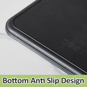 4 Pack Black Plastic Serving Trays
