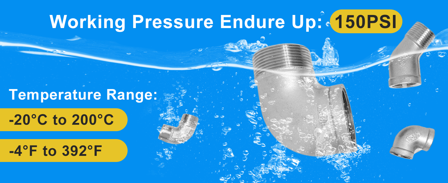 304 Stainless Steel 90 Degree Elbow