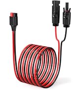 ELFCULB 10AWG 50FT Solar Panel Cable to Anderson Connector 2 6 10 20 35 50FT Solar Extension Cabl...