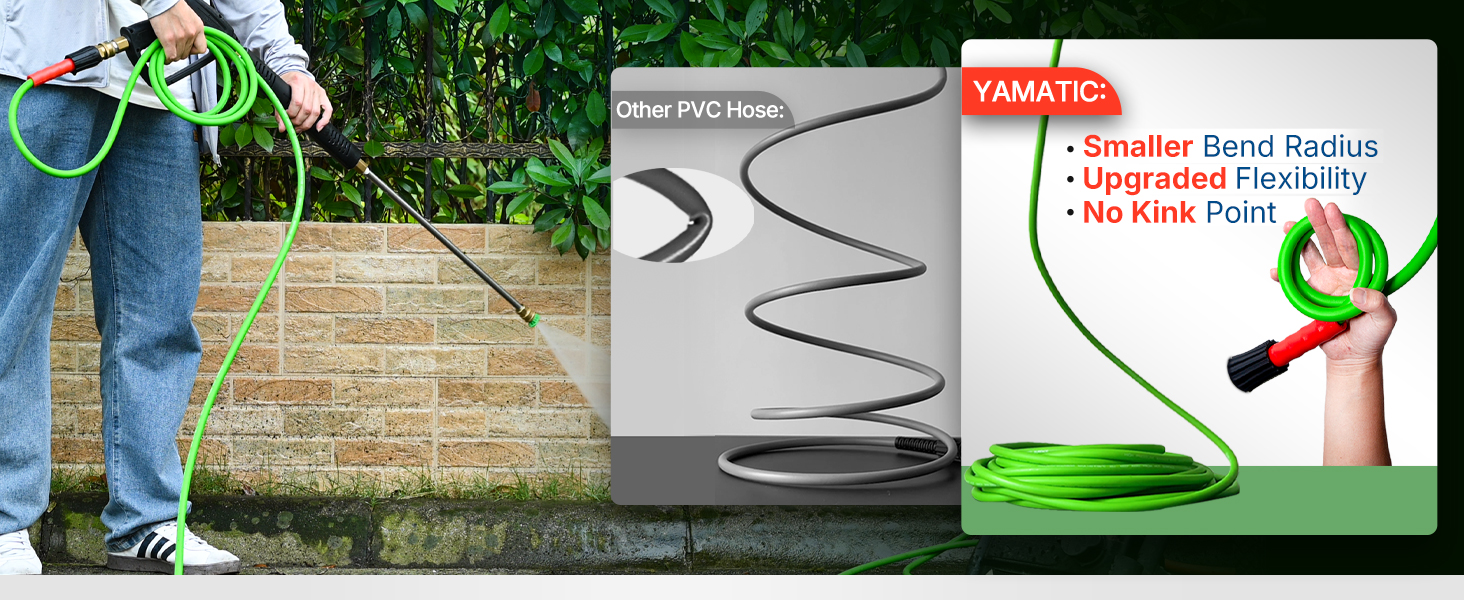 pressure washer gun and hose