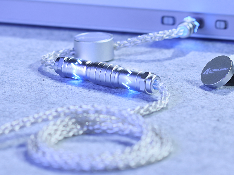 ATTACK SHARK C07 RGB Braided Aviation Cable for Charging Phone and Connecting Keyboard PS4