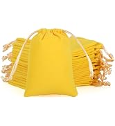 Tapleap Velvet Cloth Drawstring Dice Bag, Yellow Coin Purse 3x4 inches Pouch, Or Wrapping Father'...