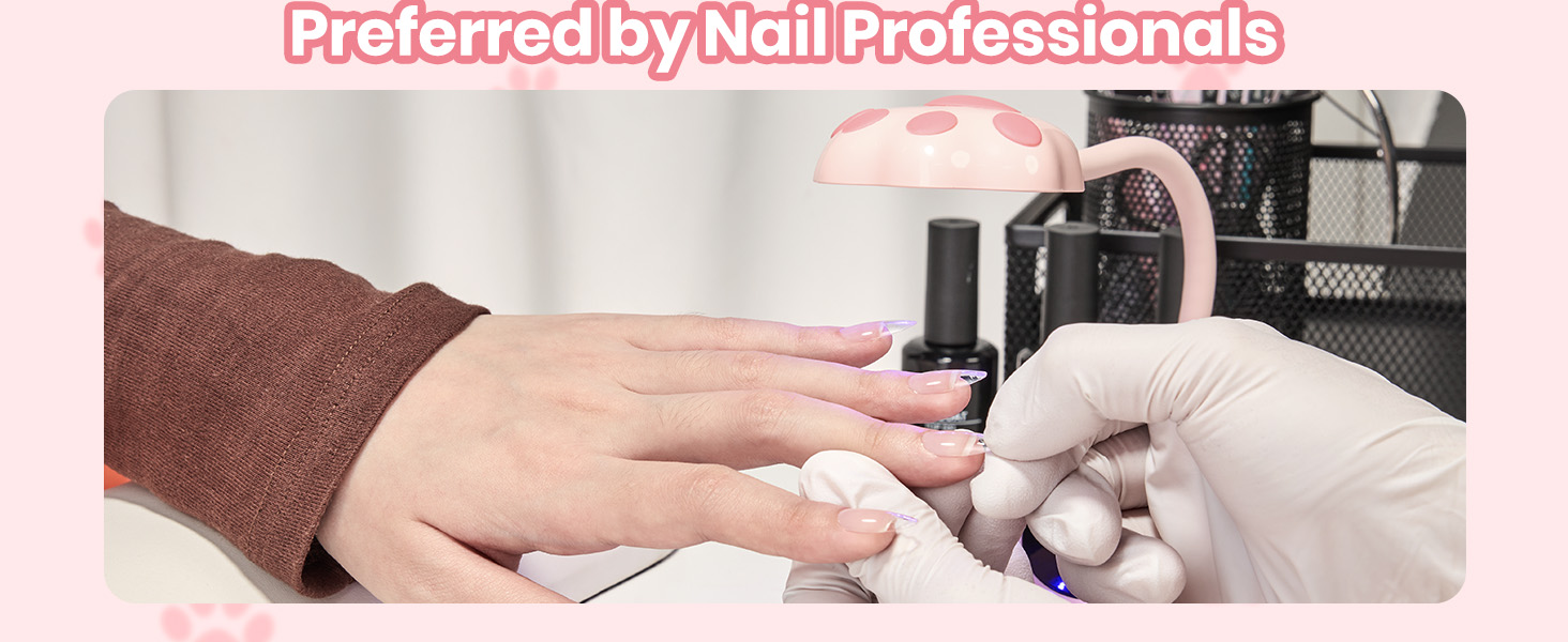 Beetles Gooseneck UV Nail Lamp - Meowgic MilkKitty Mini LED Nail Light