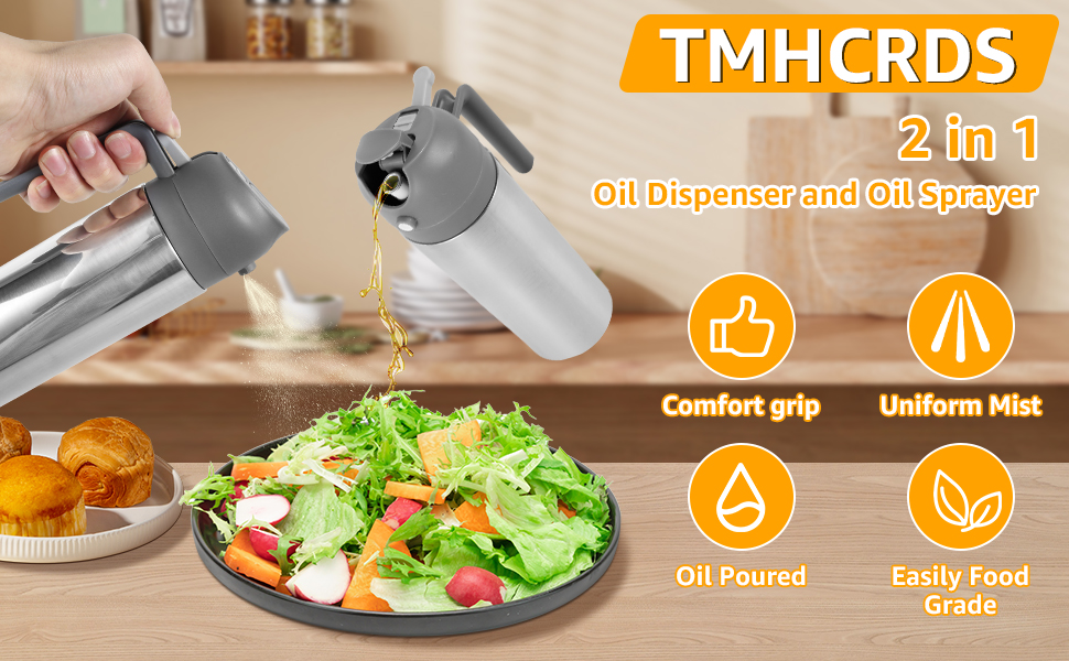 2 in 1 Oil Dispenser and Oil Sprayer