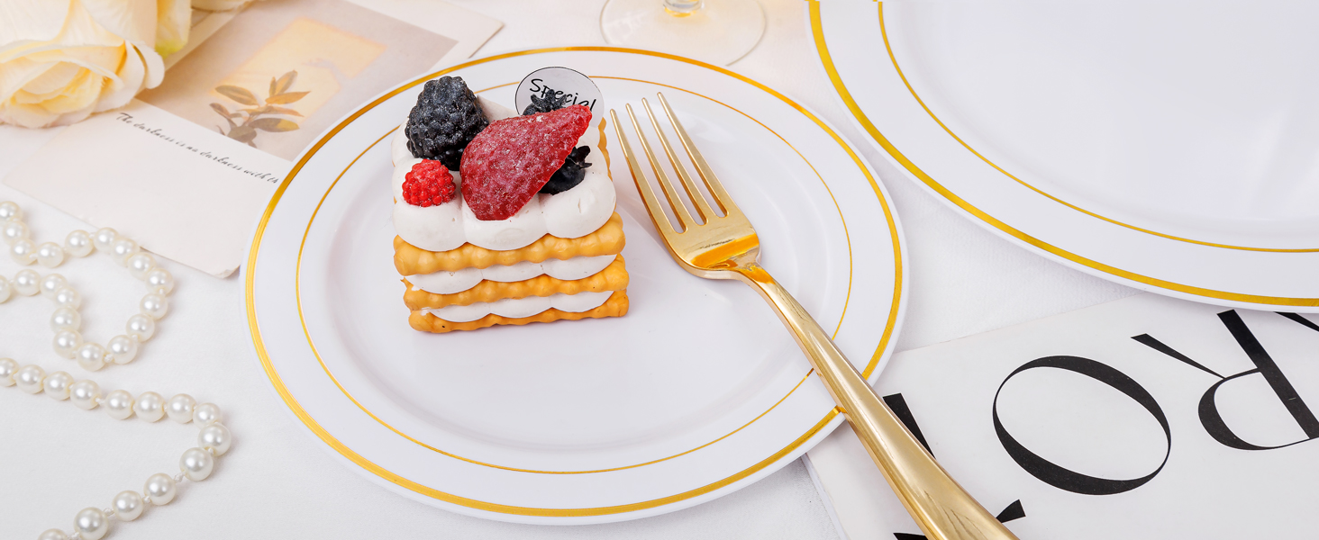 white gold plates