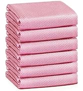 Streak Free Miracle Cleaning Cloths Easy Clean Nanoscale,Fish Scale Microfiber Window Mirror Glas...