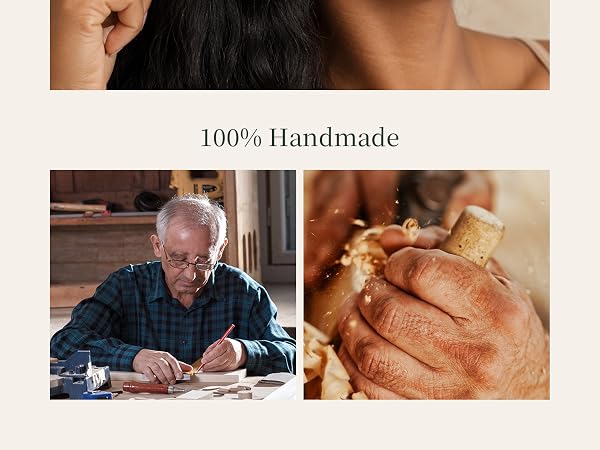 100% handmade wooden comb .