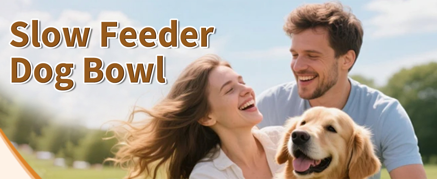 Stainless Steel Slow Feeder Dog Bowls