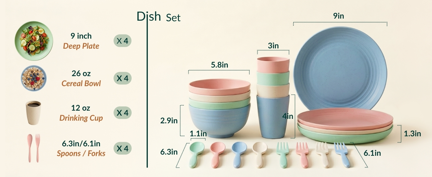 kids plates and bowls sets plates and bowls sets kids dinnerware set camping dish set kitchen set