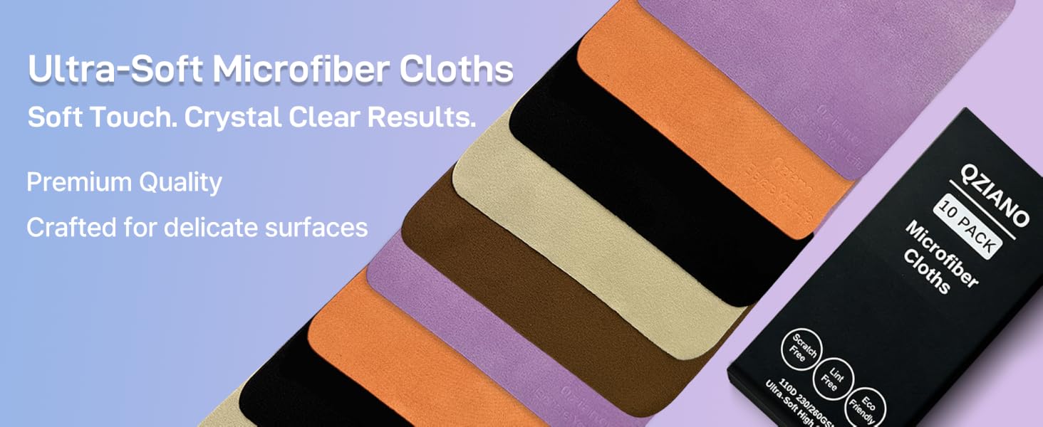 Ultra-Soft Microfiber Cloths
