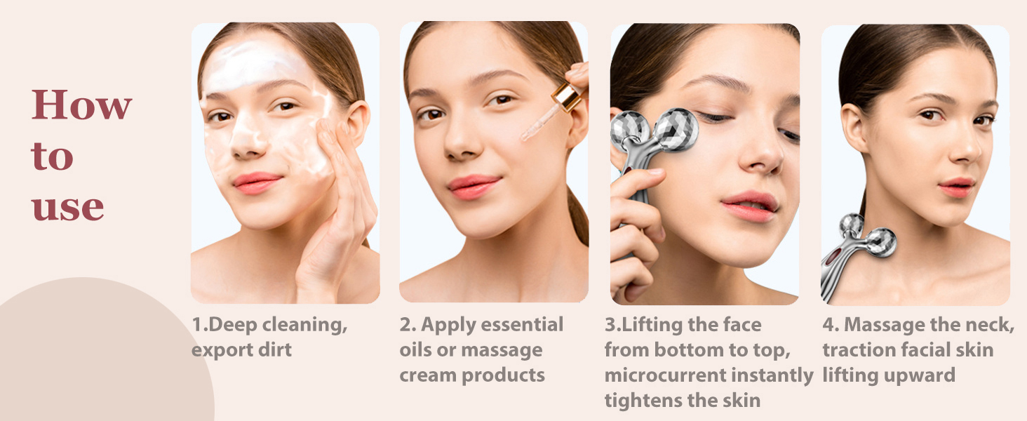 stainless steel gua sha face roller metal gua sha facial tool facial massager face sculpting tool