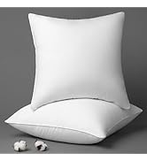 Phantoscope 18 x 18 Pillow Inserts - Throw Pillow Inserts with 100% Cotton Cover - Square Forms P...