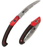 EZ KUT WOW Folding Saw 10” – Heavy-Duty Hand Saw for Tree Trimming, Pruning & Wood Cutting – Comp...
