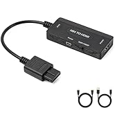 Ozvavzk N64 to HDMI Adapter Converter for N64/SNES/NGC Retro Game Console, Support 16:9/4:3 Conve...