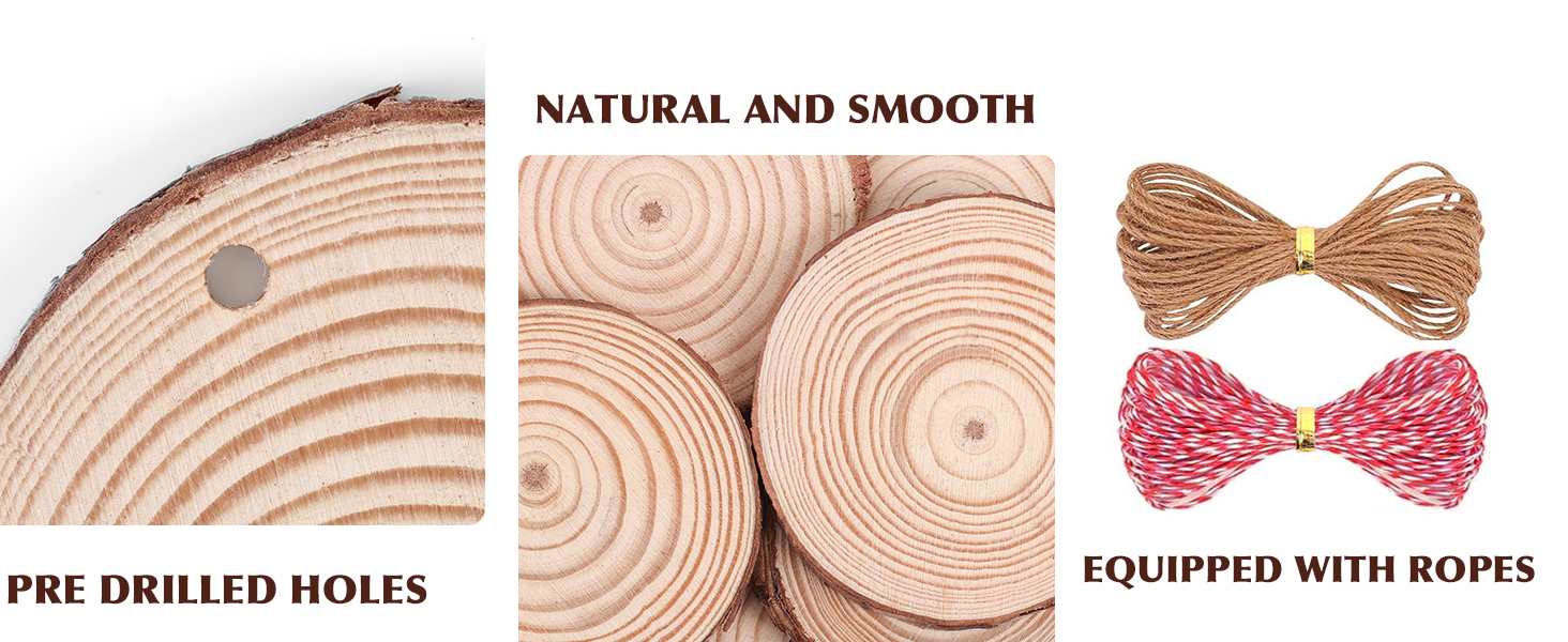 wood circles for crafts
