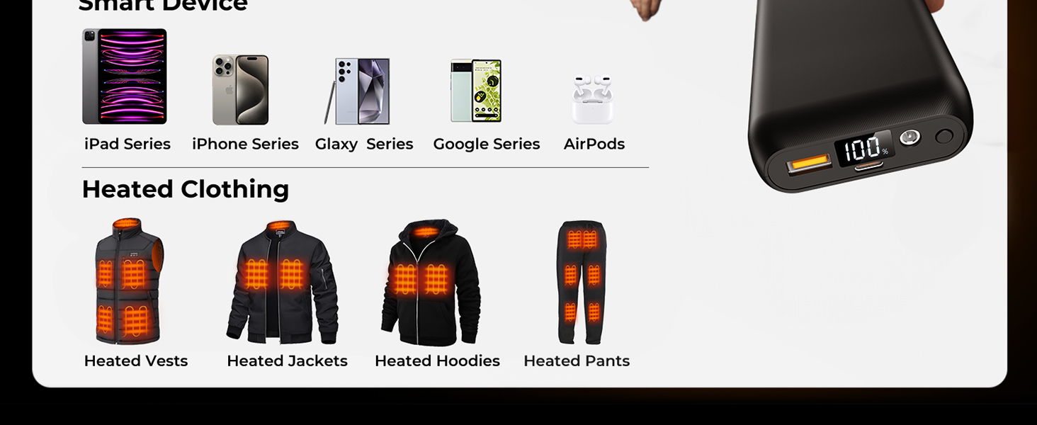 heated vest battery pack