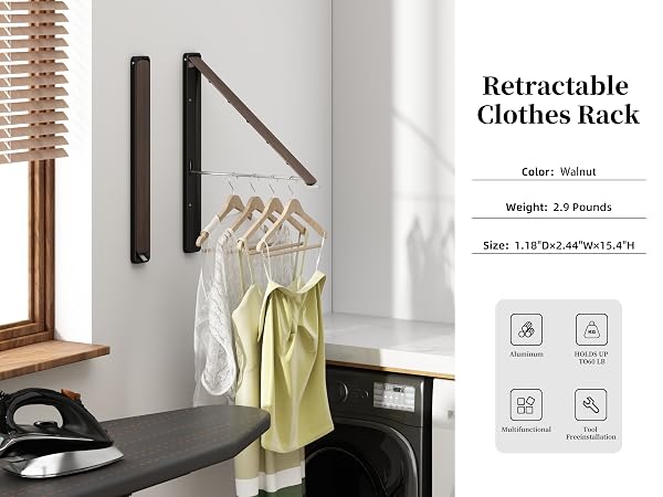 retractable clothes hanger
