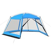 Hyper Venture Screen House 14x14ft Canopy Tent with 5-Sided Netting, Easy Setup, Portable Gazebo ...