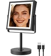 basitool JIONIESIM Series 1X/10X Makeup Mirror with Lights, Double Sides Lighted Magnifying Mirro...