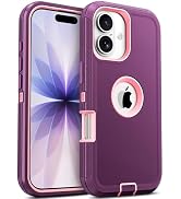 Jelanry for iPhone 17 5G 6.3-inch Case Rugged & Heavy Duty Dual Layer Drop Protection, Dustproof ...