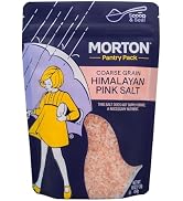 Morton Himalayan Pink Salt, Coarse Grain, All-Natural Pink Himalayan Salt, Resealable Pouch, 1 lb...
