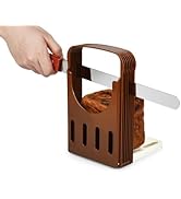 Bread Slicer for Homemade Bread 4 Slice Thickness Bread Cutting Guide Plastic Foldable Compact Sa...