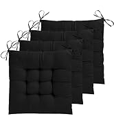 ELFJOY 4 Pack Chair Cushions for Dining Chairs 17x17 inch Seat Cushions for Kitchen Chairs Soft a...