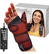 sticro Wrist Thumb Brace Heating Pad for Arthritis and Carpal Tunnel Relief, Heated Wrap for Spra...