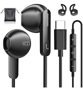 USB C Headphones for iPhone 15/15 Pro/ 16 Pro Max Galaxy S24 Ultra Type C Wired Earbuds with Micr...