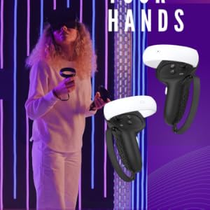 AMZDM Controller Grip for Oculus Quest 2 Accessories Grips Cover for VR Touch Controllers Covers