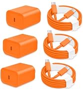 AISNI USBC Charger Block for iPhone 17/16/15 Charger Fast Charging 3 Pack | 20W Type C Charger wi...