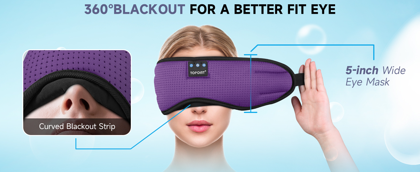 sleep mask with bluetooth headphones