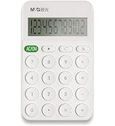 M&G Calculator Mini Pocket Desktop Calculator, 12 Digit Large LCD Display, for Business Office Ho...