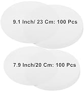 Krijues 200 Pcs Parchment Paper Rounds, Non Stick 7.9 Inch and 9.1 Inch Round Parchment Paper for...
