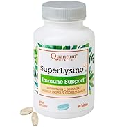 Quantum Health Super Lysine+ / Advanced Formula Lysine+ Immune Support with Vitamin C, Echinacea,...