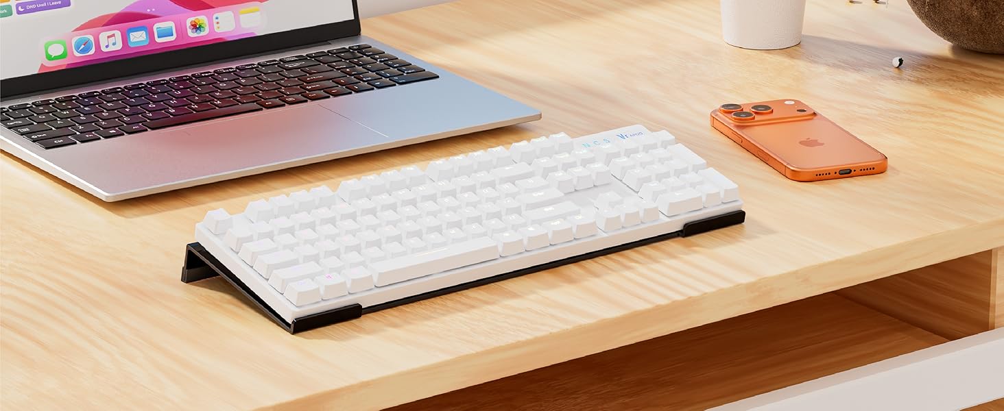 Egchi Acrylic Computer Keyboard Stand for Desk