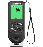 CAMWAY Car Paint Thickness Gauge,Fe & NFe Probe Coating Thickness Gauge Meter,0~2000um,Automatica...