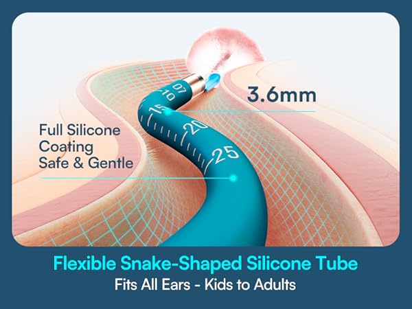 Flexible Snake-Shaped Silicone Tube