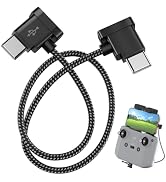 AHFYCIH USB C to USB C Controller Cable 1FT for DJI Drone Braided Cord | Remote Control Cable for...