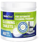 WoldoClean Espresso & Coffee Machine Cleaning Tablets 40 Pack 2g - Backflush Cleaner compatible w...