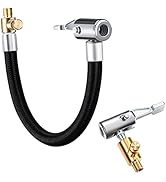 KEWAYO 60cm Car Tire Air Inflator Hose Adapter, with 1pc Portable Inflatable Pump Connector, Lock...