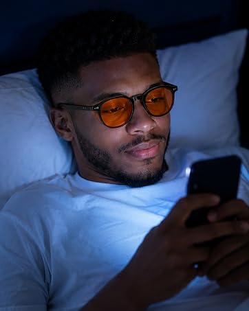 Playing with your phone before bedtime