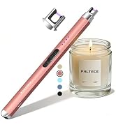 PALTECE Electric Candle Lighter, Rechageable Arc Lighters for Camping, Long Lighter with Safety S...