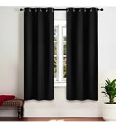 VEVOR Blackout Curtains, 63 Inch Length 2 Panels Set, 42 Inch Wide Each, Thermal Insulated Blacko...