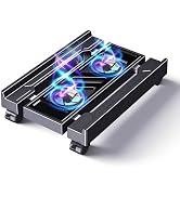 Hovadova Computer Tower Stand with Dual Cooling Fans, Fits Most PC | Adjustable PC Stand for Floo...