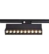 mirrea 20W Dimmable LED Array Track Lighting Heads Black Painted Compatible with Single Circuit H...