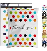 Jowlroel Thank You Poly Mailer 12x15.5 Inch 50 Pcs, Waterproof and Tear-Resistant Shipping Bags f...